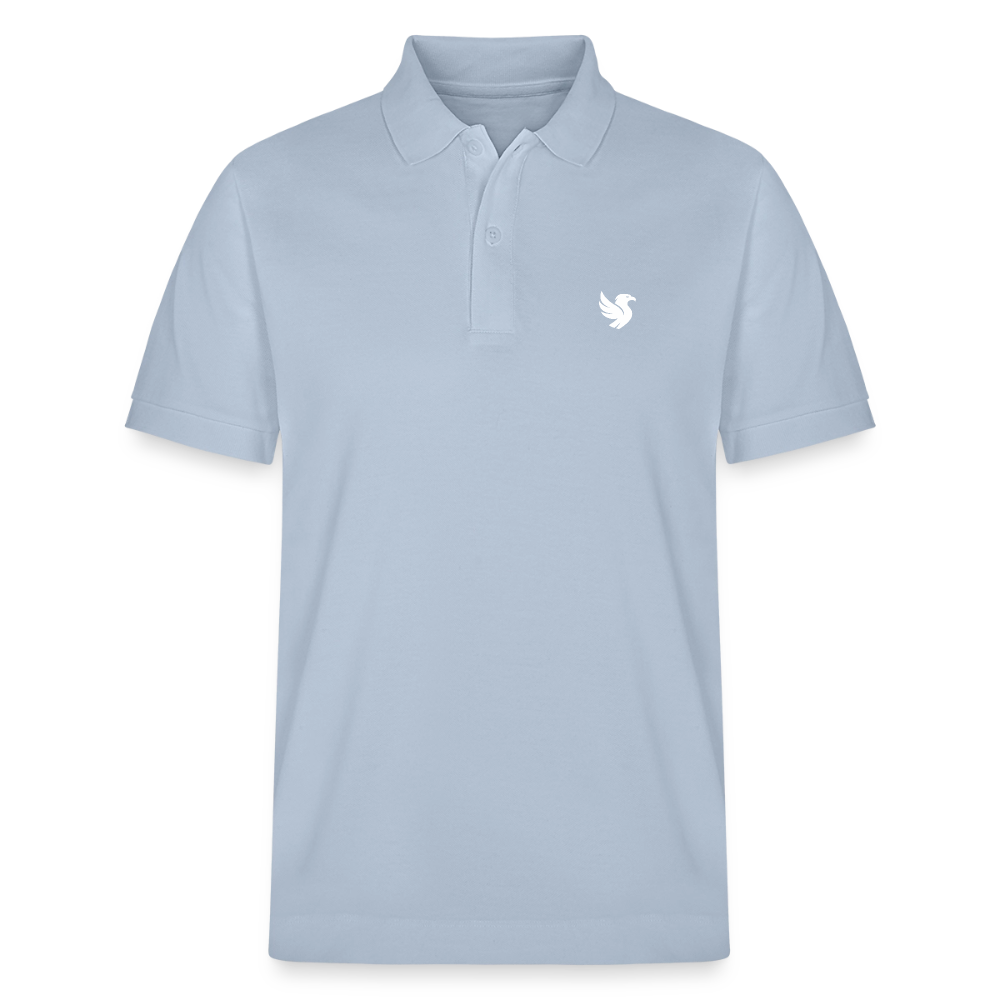 Omnia Piqué Polo (Ivory) - sky Blue