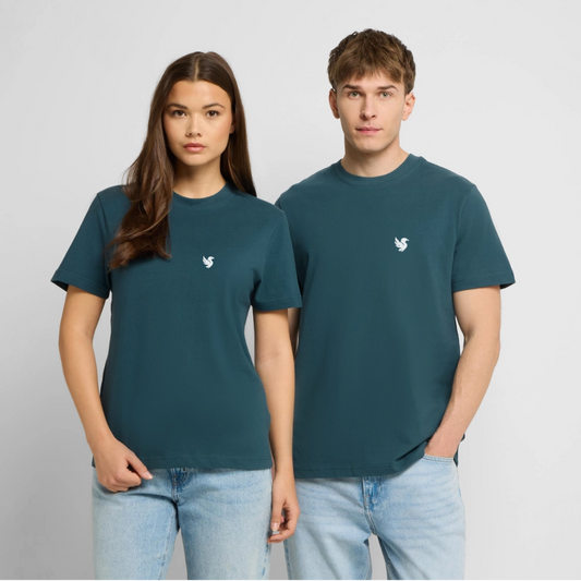Vanguard Tee (Ivory) - Dunkles Petrol