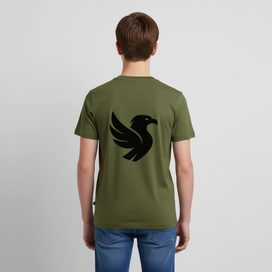"Big Bird" Backprint Tee - Khaki
