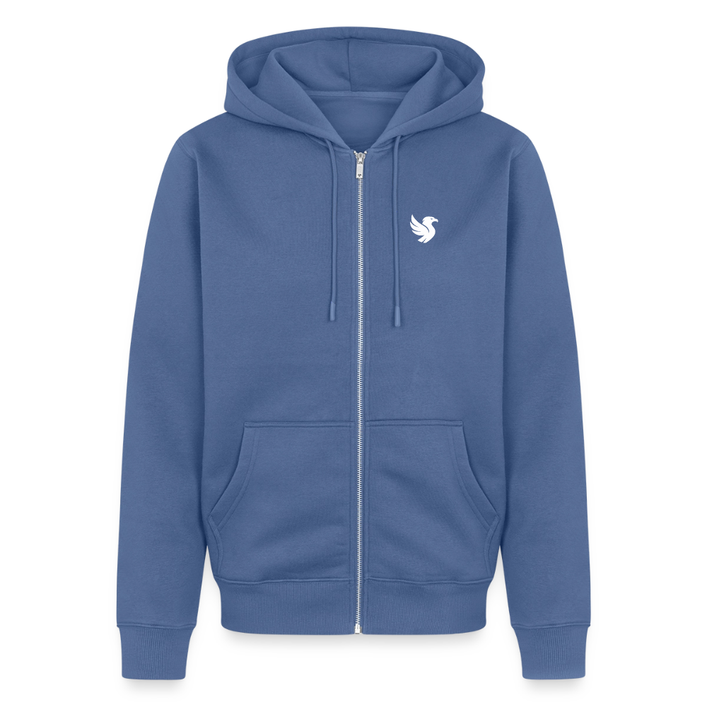 Maison Zip Hoodie (Ivory) - Taubenblau