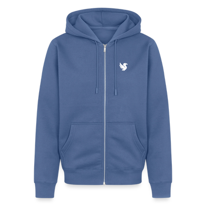 Maison Zip Hoodie (Ivory) - Taubenblau