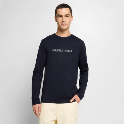 Foundation Longsleeve (Ivory) - Navy