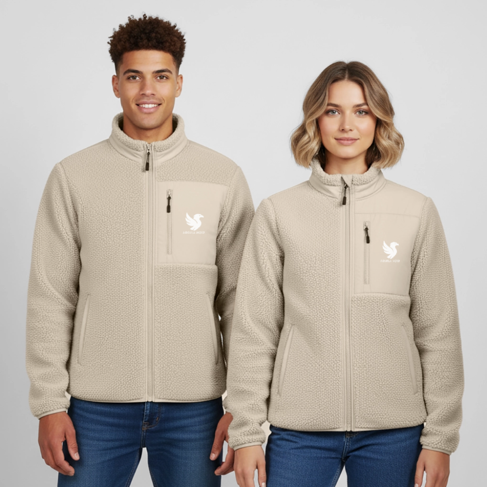 Ridge Fleece Jacket (Ivory) - Beige