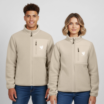 Ridge Fleece Jacket (Ivory) - Beige