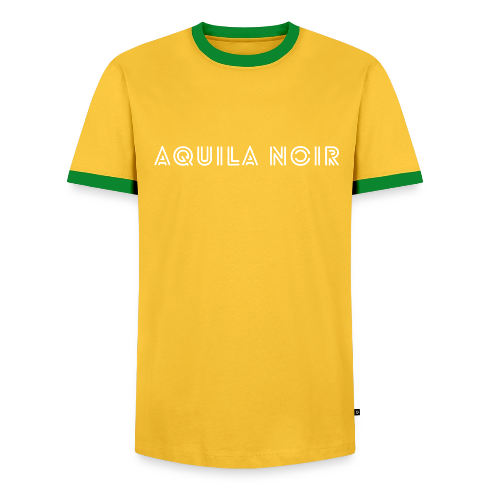 Aquila Noir "Signature" Ringer Tee (Ivory) - Gelb/Grün 