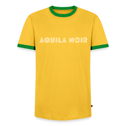 Aquila Noir "Signature" Ringer Tee (Ivory) - Gelb/Grün 