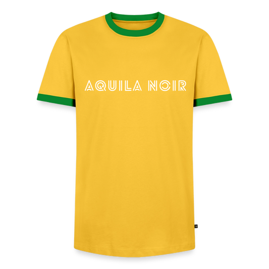 Aquila Noir "Signature" Ringer Tee (Ivory) - Gelb/Grün 