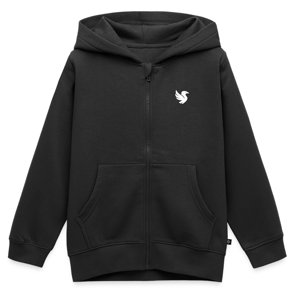 Heritage Kids Zip Hoodie (Ivory) - Schwarz