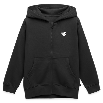 Heritage Kids Zip Hoodie (Ivory) - Schwarz