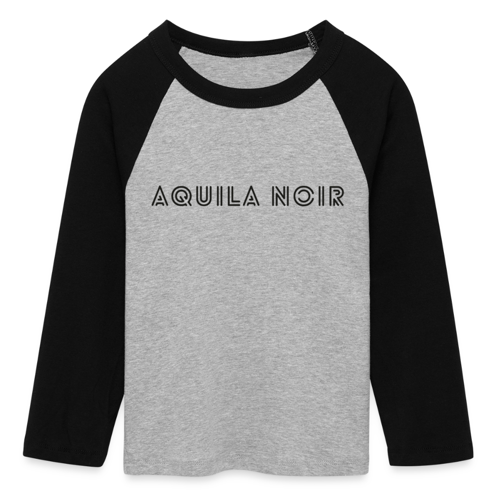 Aura Cropped Raglan (Onyx) - Grau meliert/Schwarz