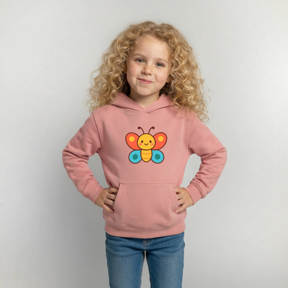 Butterfly Kids Hoodie - Altrosa