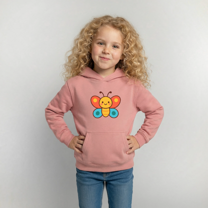 Butterfly Kids Hoodie - Altrosa