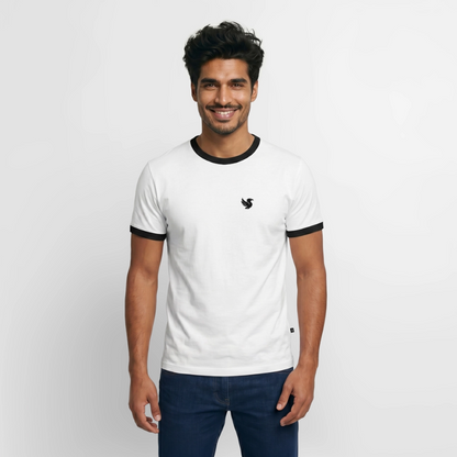 Velmont Ringer Tee (Onyx) - Weiß/Schwarz