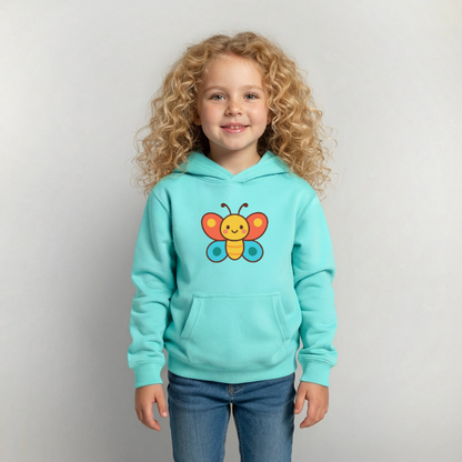 Butterfly Kids Hoodie - Pfefferminze