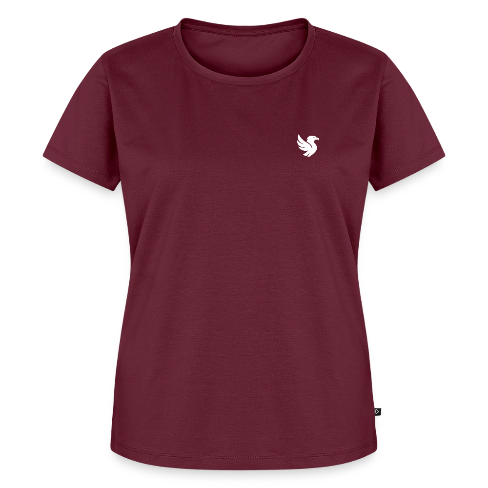Élise Premium Tee (Ivory) - Burgunderrot