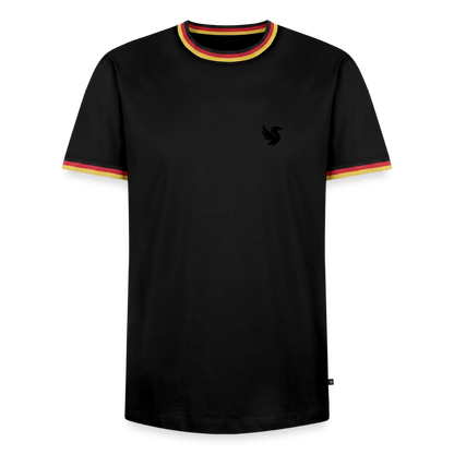 Velmont Ringer Tee (Onyx) - Schwarz/Dreifarbig