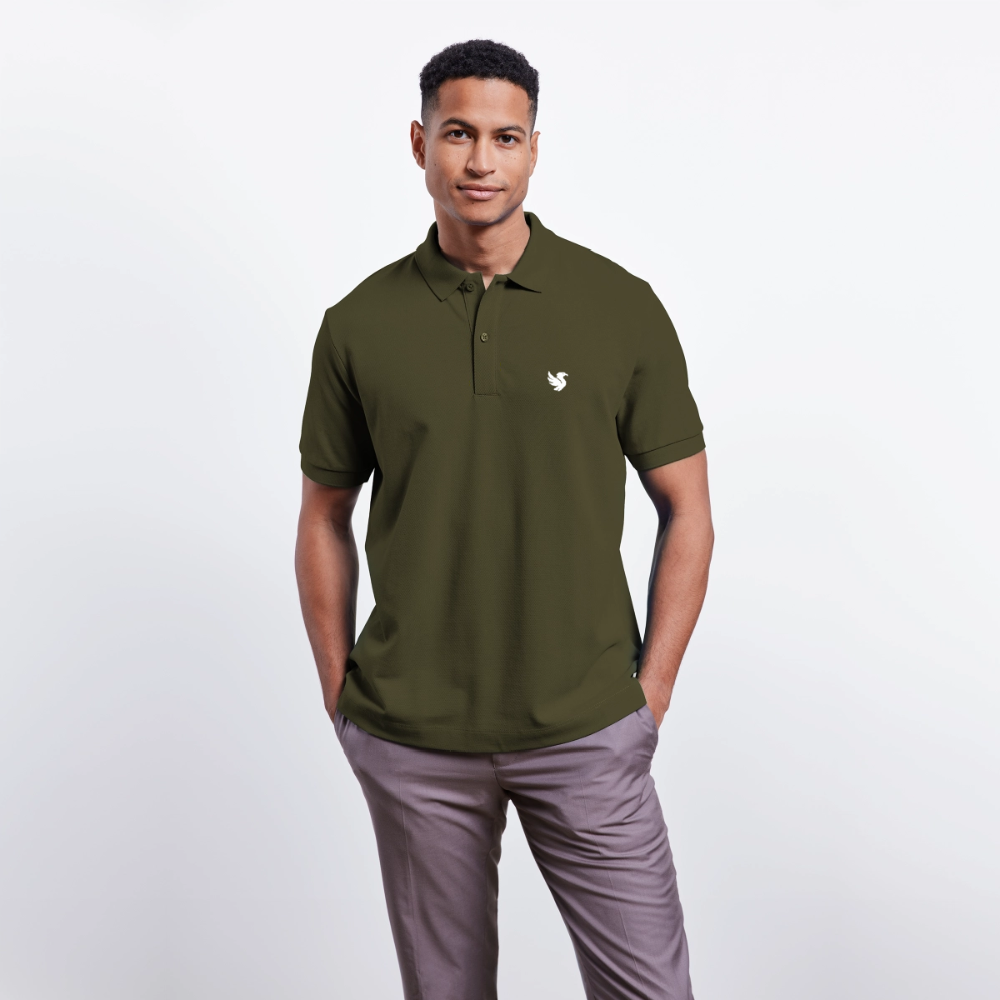 Omnia Piqué Polo (Ivory) - Khaki