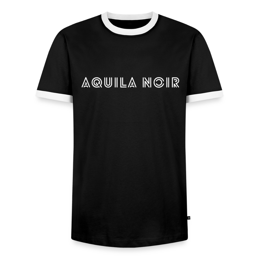 Aquila Noir "Signature" Ringer Tee (Ivory) - Schwarz/Weiß