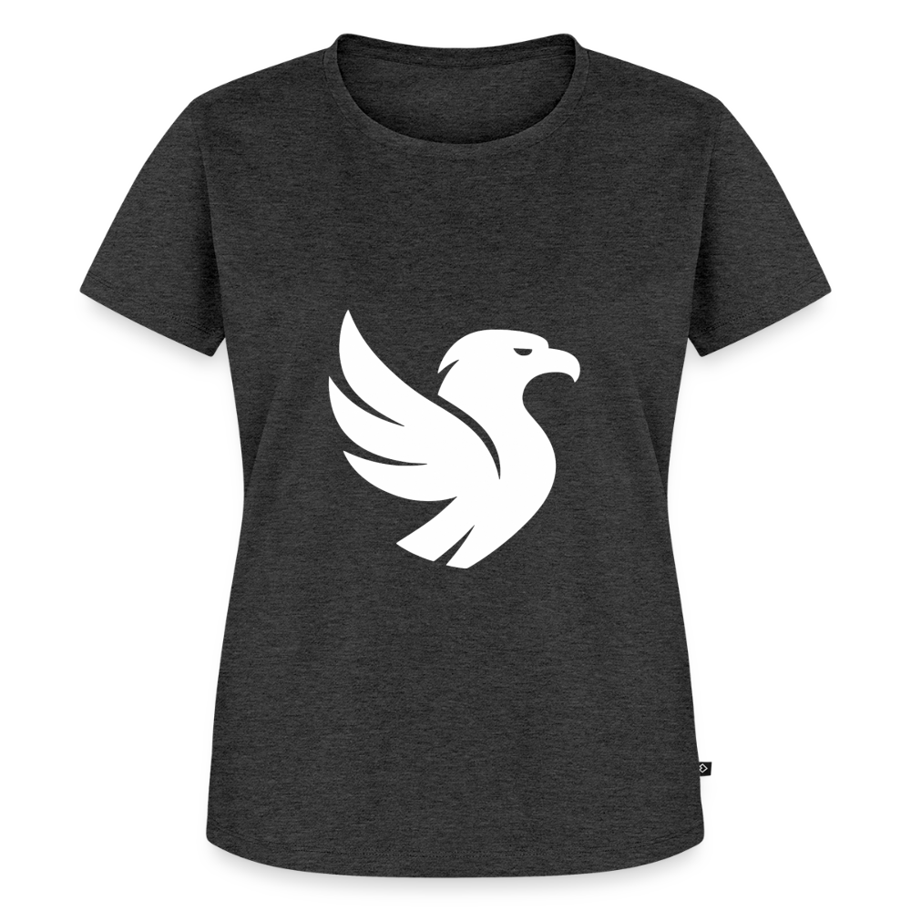 L’Aigle Statement Tee (Ivory) - Anthrazit meliert