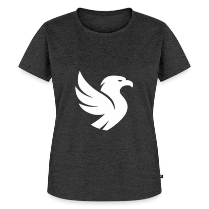 L’Aigle Statement Tee (Ivory) - Anthrazit meliert