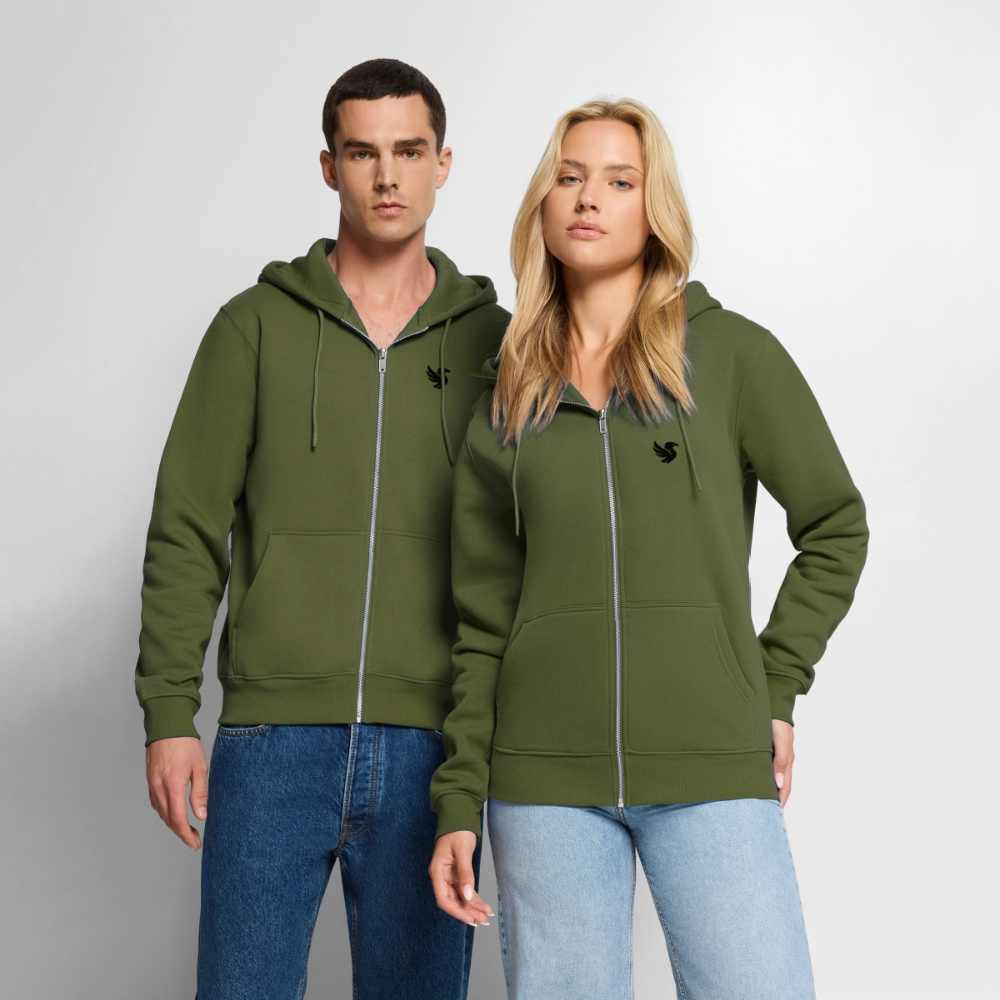 Maison Zip Hoodie (Onyx) - Khaki