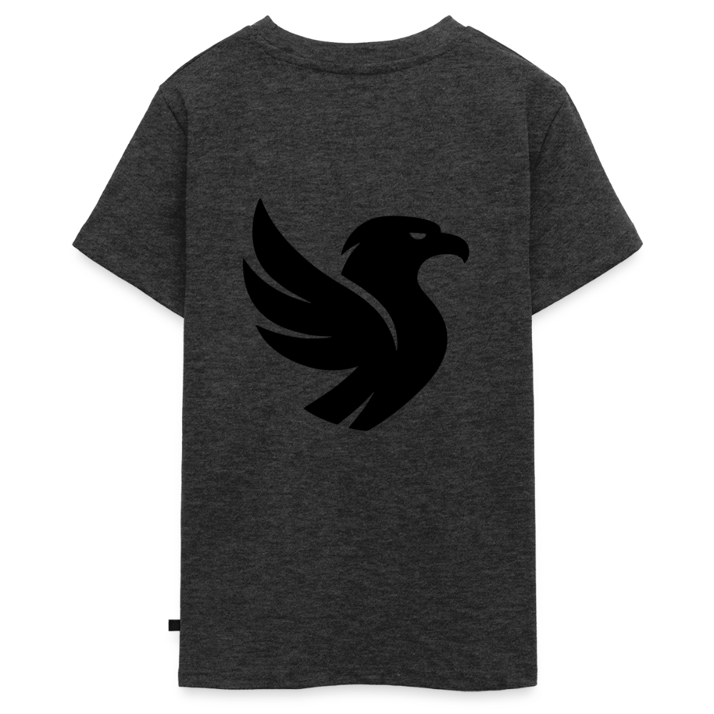 "Big Bird" Backprint Tee - Anthrazit meliert
