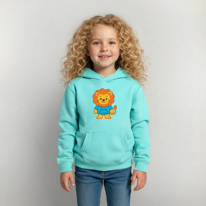 Lion Kids Hoodie - Pfefferminze