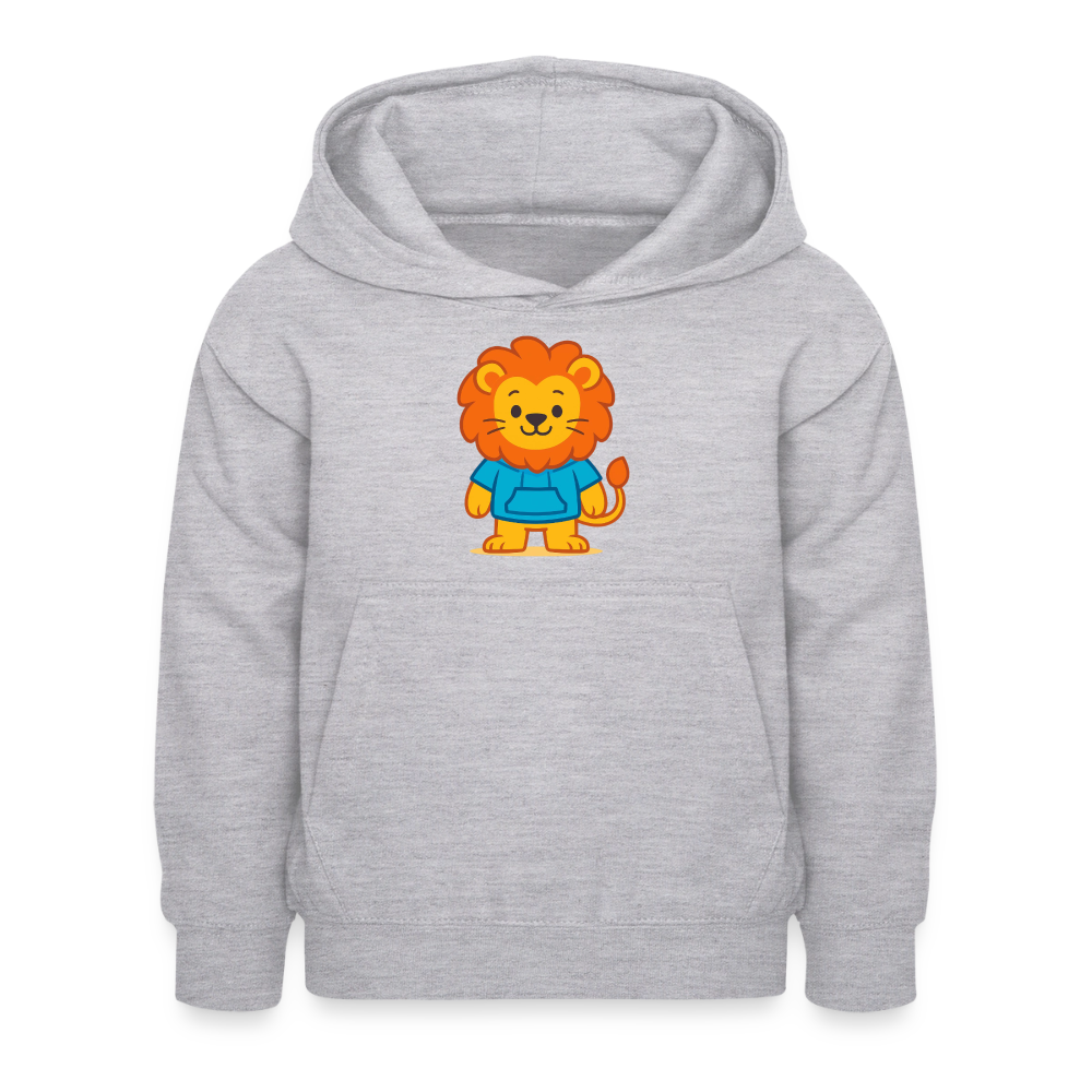 Lion Kids Hoodie - Hellgrau meliert