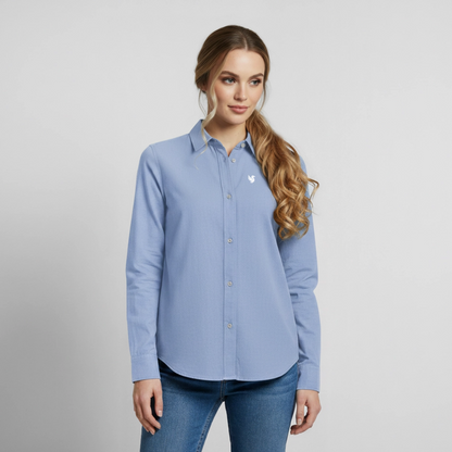 Élise Oxford (Ivory) - Carolina Blue