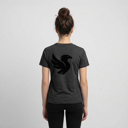 "Big Bird" Backprint Tee - Anthrazit meliert