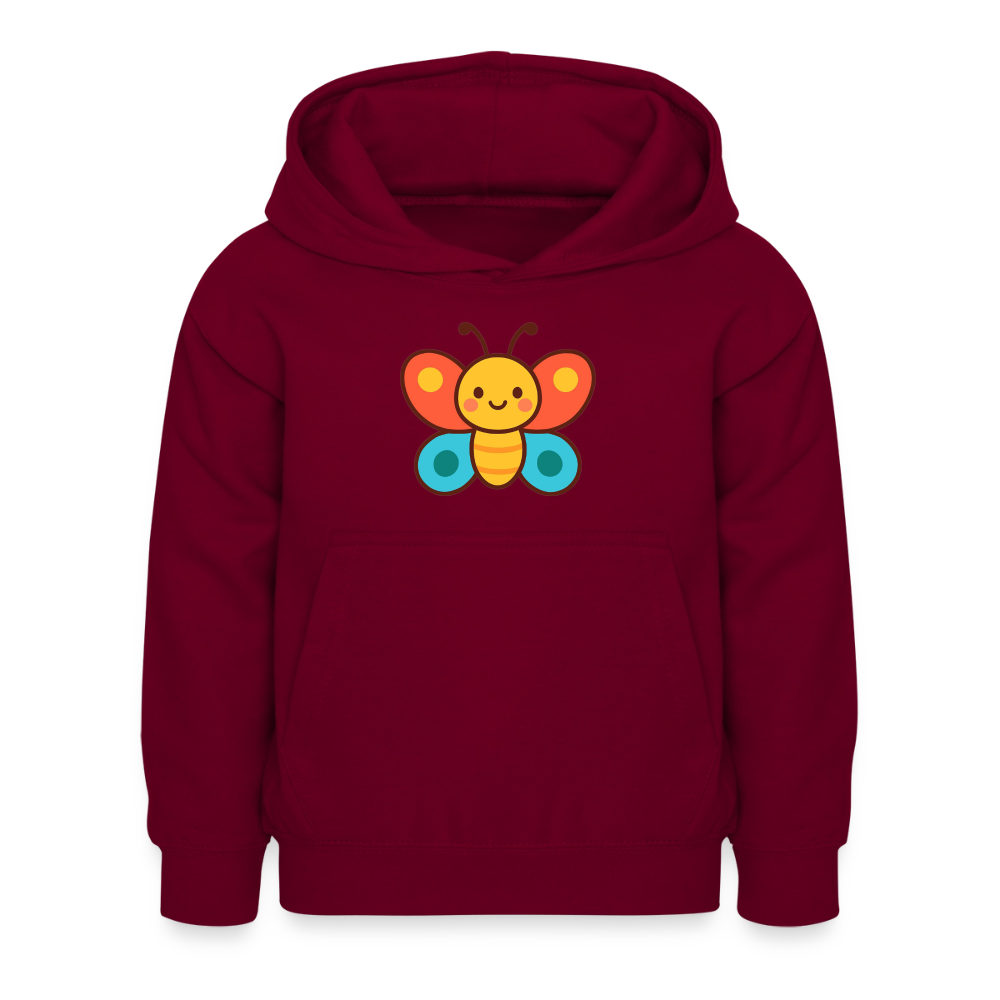 Butterfly Kids Hoodie - Bordeaux
