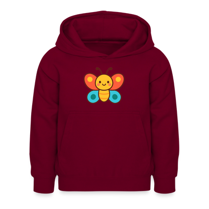 Butterfly Kids Hoodie - Bordeaux