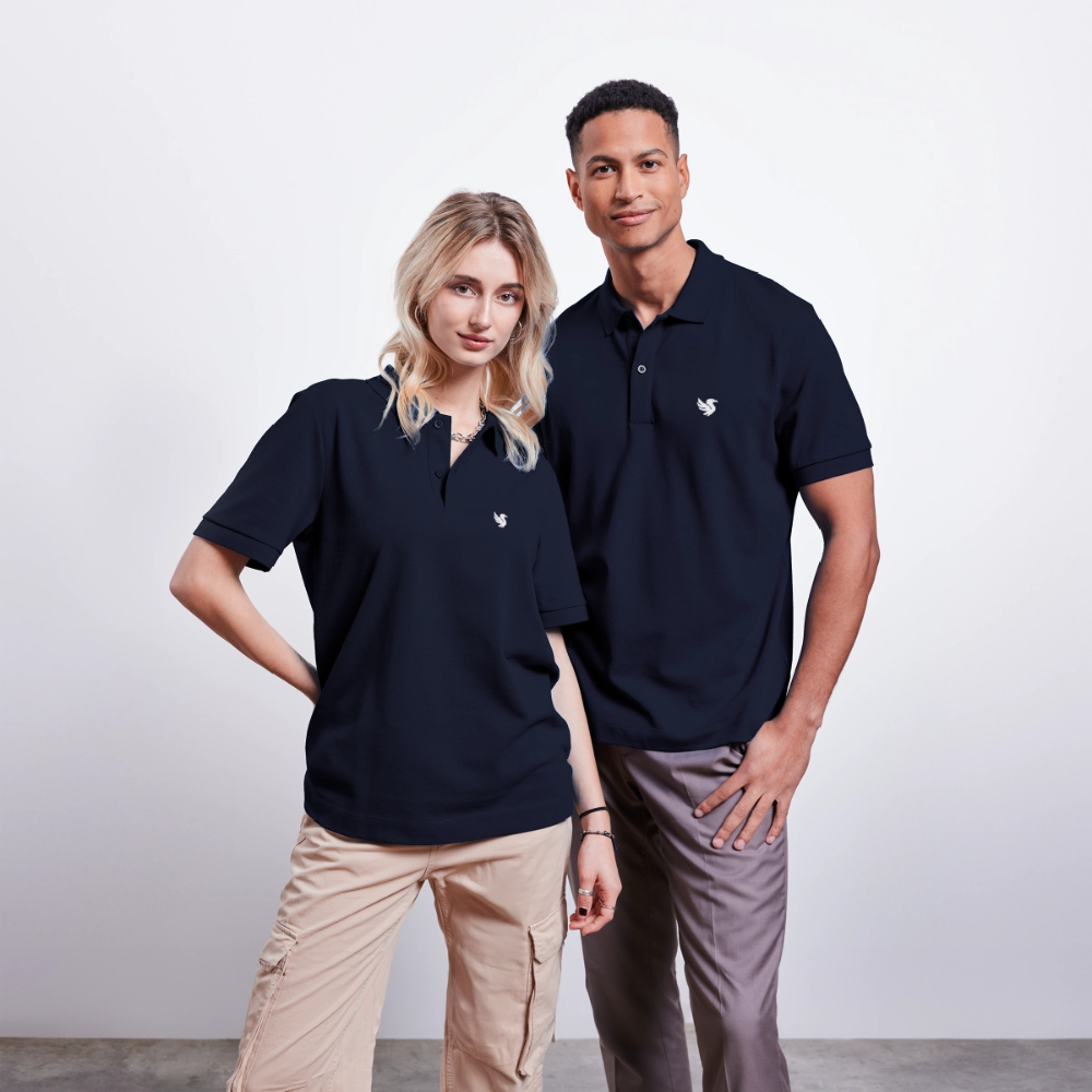 Omnia Piqué Polo (Ivory) - Navy