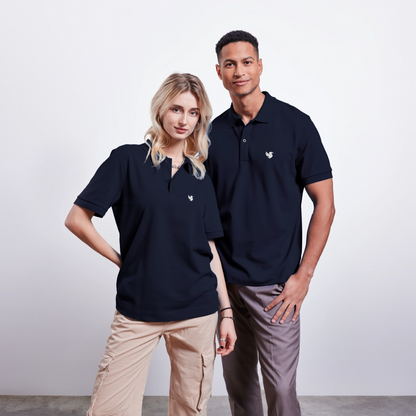 Omnia Piqué Polo (Ivory) - Navy