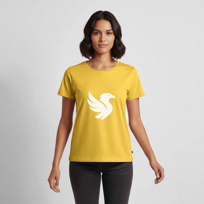L’Aigle Statement Tee (Ivory) - Sonnengelb