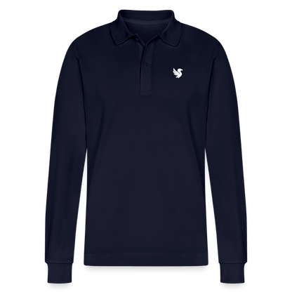 Riviera Piqué Polo (Ivory) - Navy