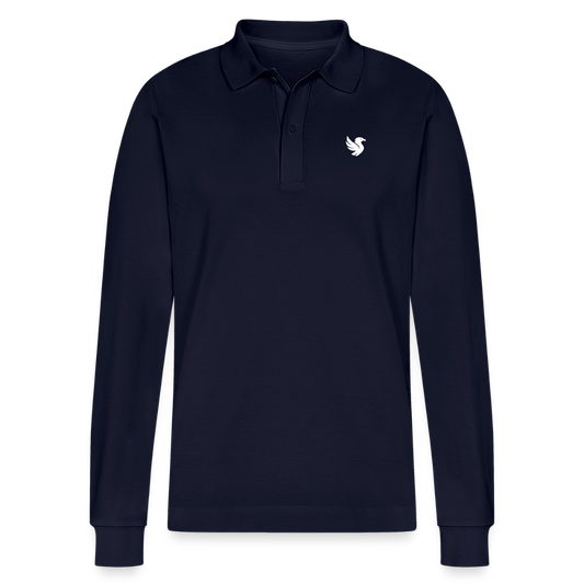 Riviera Piqué Polo (Ivory) - Navy