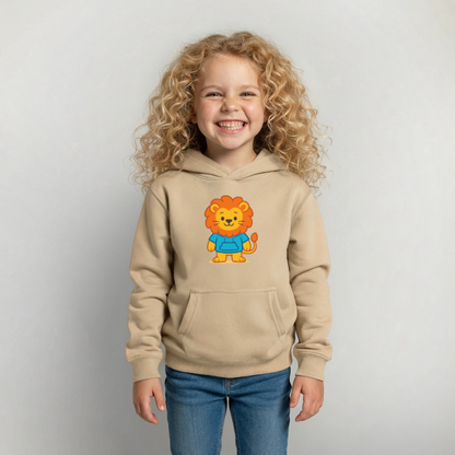 Lion Kids Hoodie - Sand