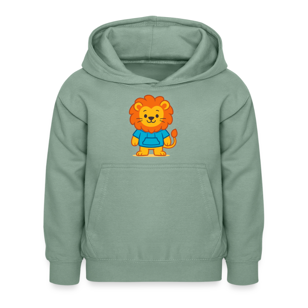 Lion Kids Hoodie - Graugrün