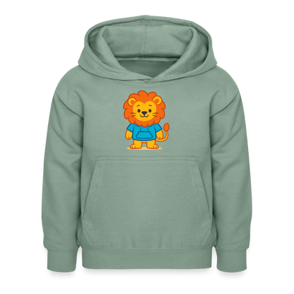 Lion Kids Hoodie - Graugrün