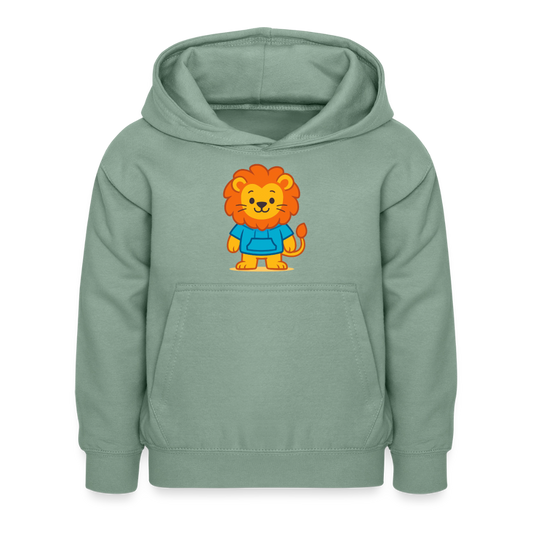 Lion Kids Hoodie - Graugrün