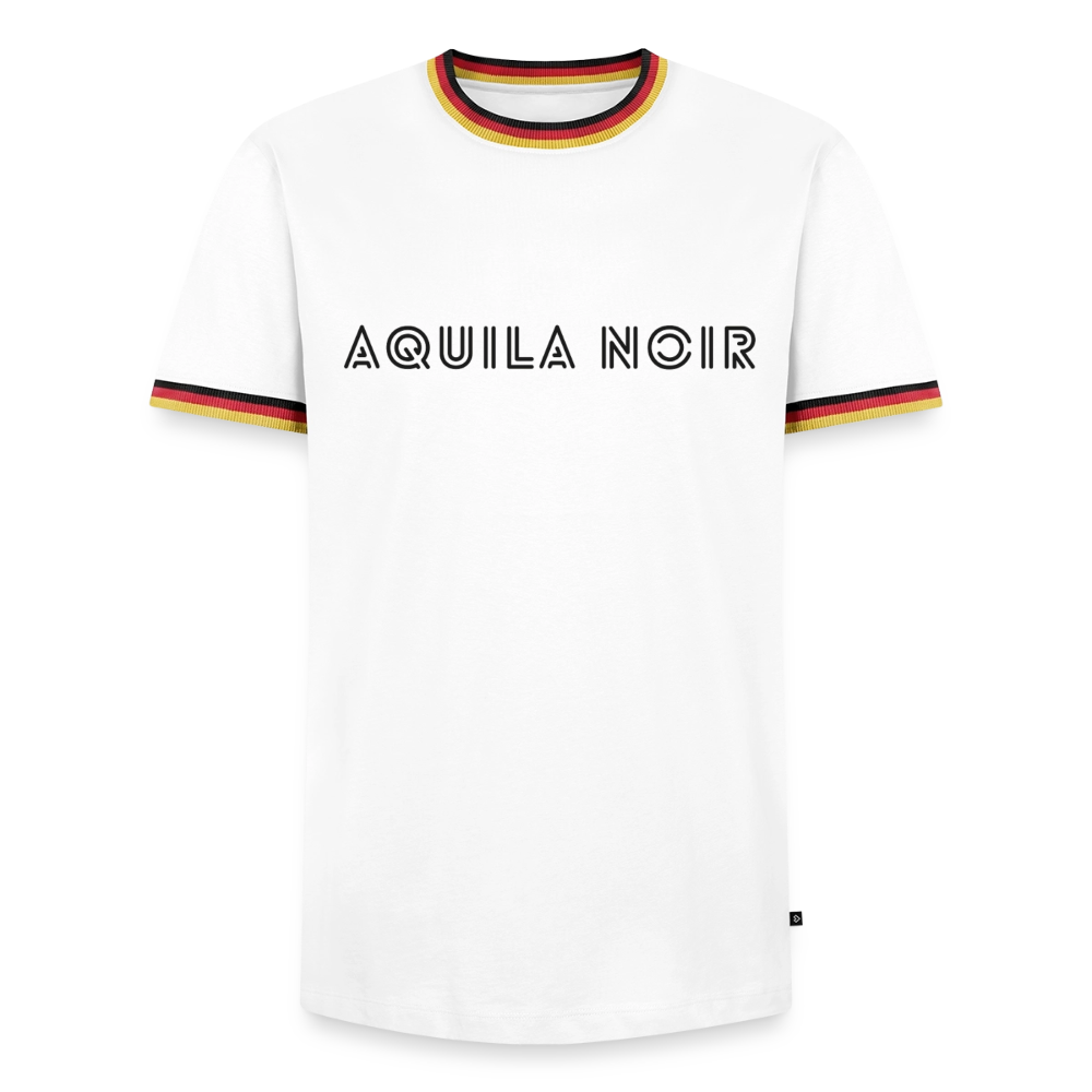 Aquila Noir "Signature" Ringer Tee (Onyx) - Weiß/Dreifarbig