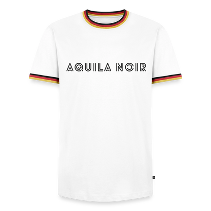 Aquila Noir "Signature" Ringer Tee (Onyx) - Weiß/Dreifarbig