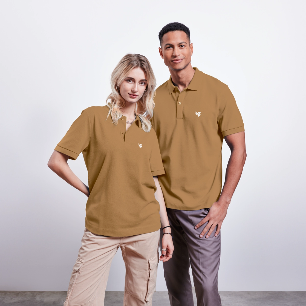 Omnia Piqué Polo (Ivory) - Karamell 