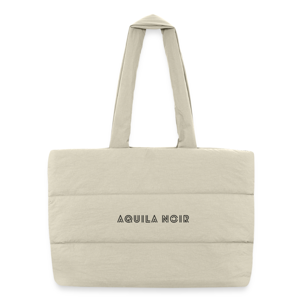 Monarque Puffer Tote (Onyx) - Naturweiß