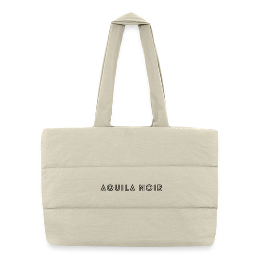 Monarque Puffer Tote (Onyx) - Naturweiß