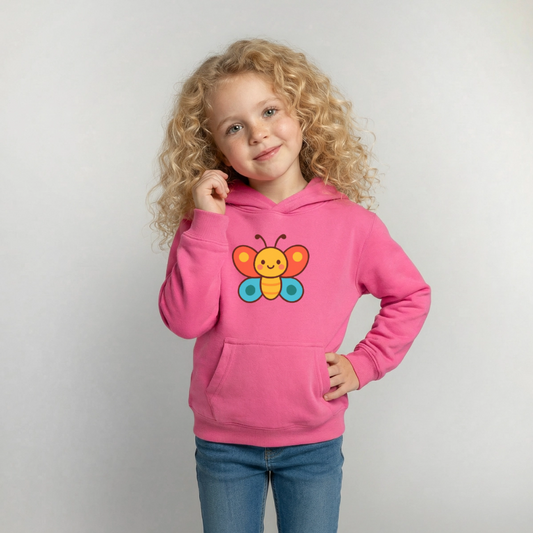 Butterfly Kids Hoodie - Pink