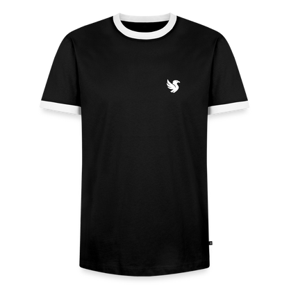 Velmont Ringer Tee (Ivory) - Schwarz/Weiß