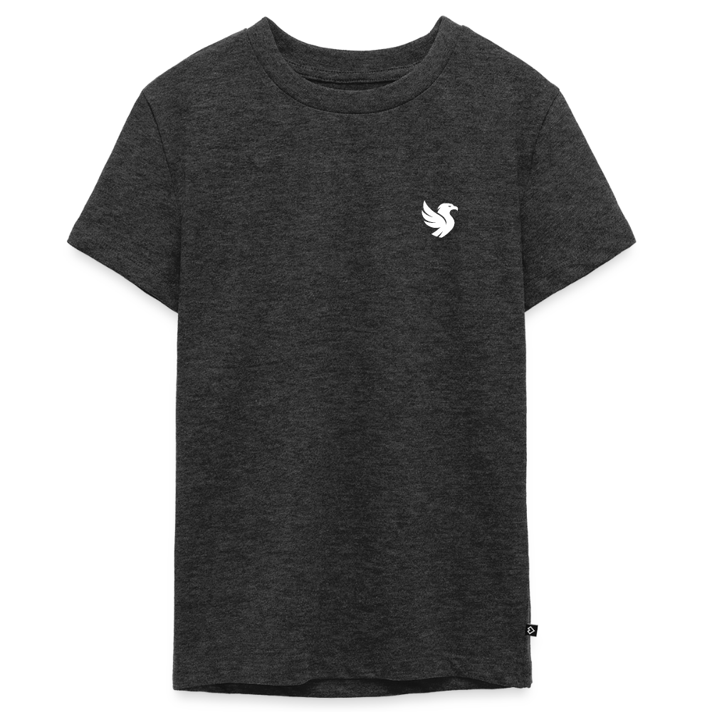 "Essential" Tee (Ivory) - Anthrazit meliert