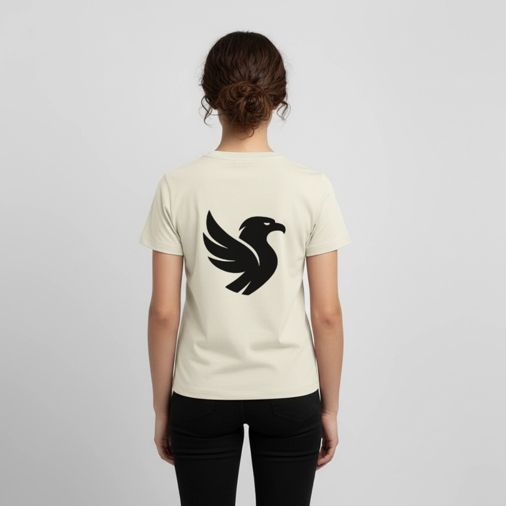 "Big Bird" Backprint Tee - Naturweiß